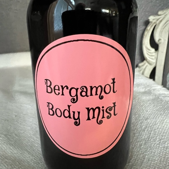 Hand Crafted Bergamot Body Mist - Black and Pink Bottle - Picture 5 of 5